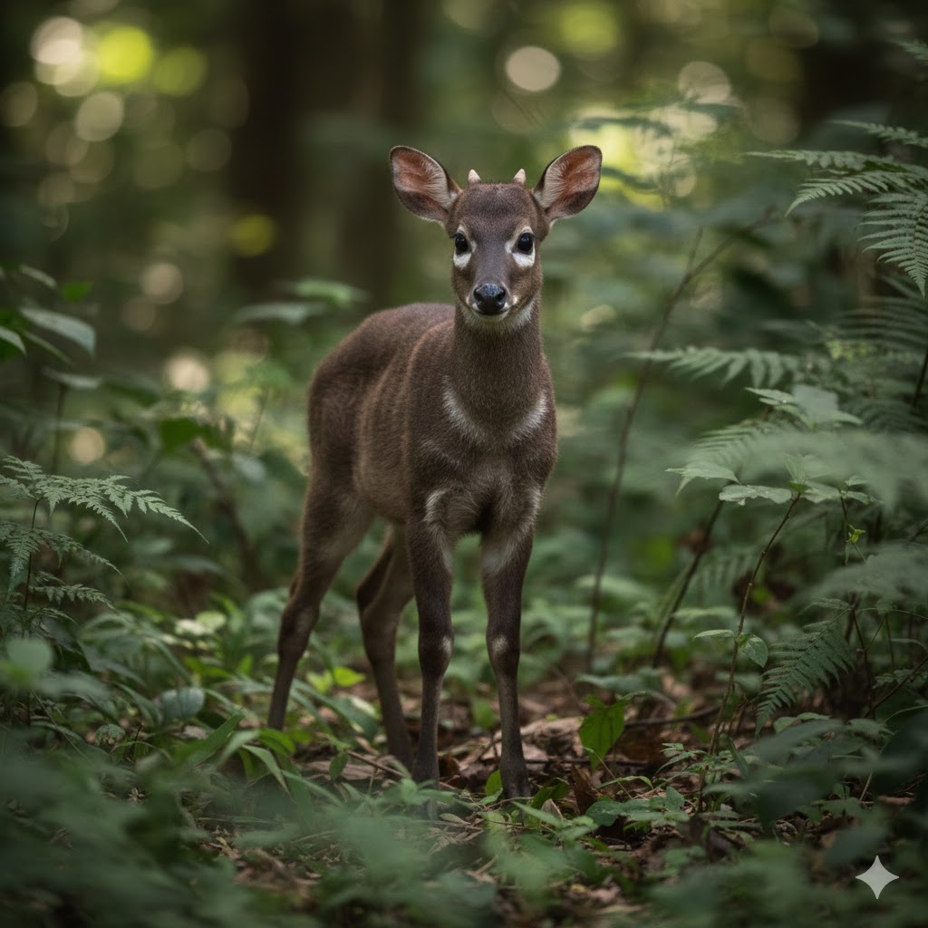 bébé saola dans la forêt
