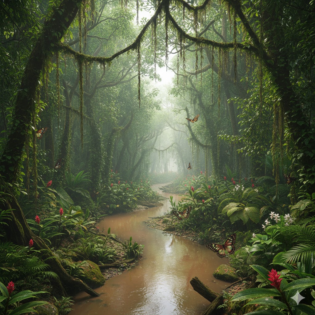 habitat des saolas pendant la saison des pluies